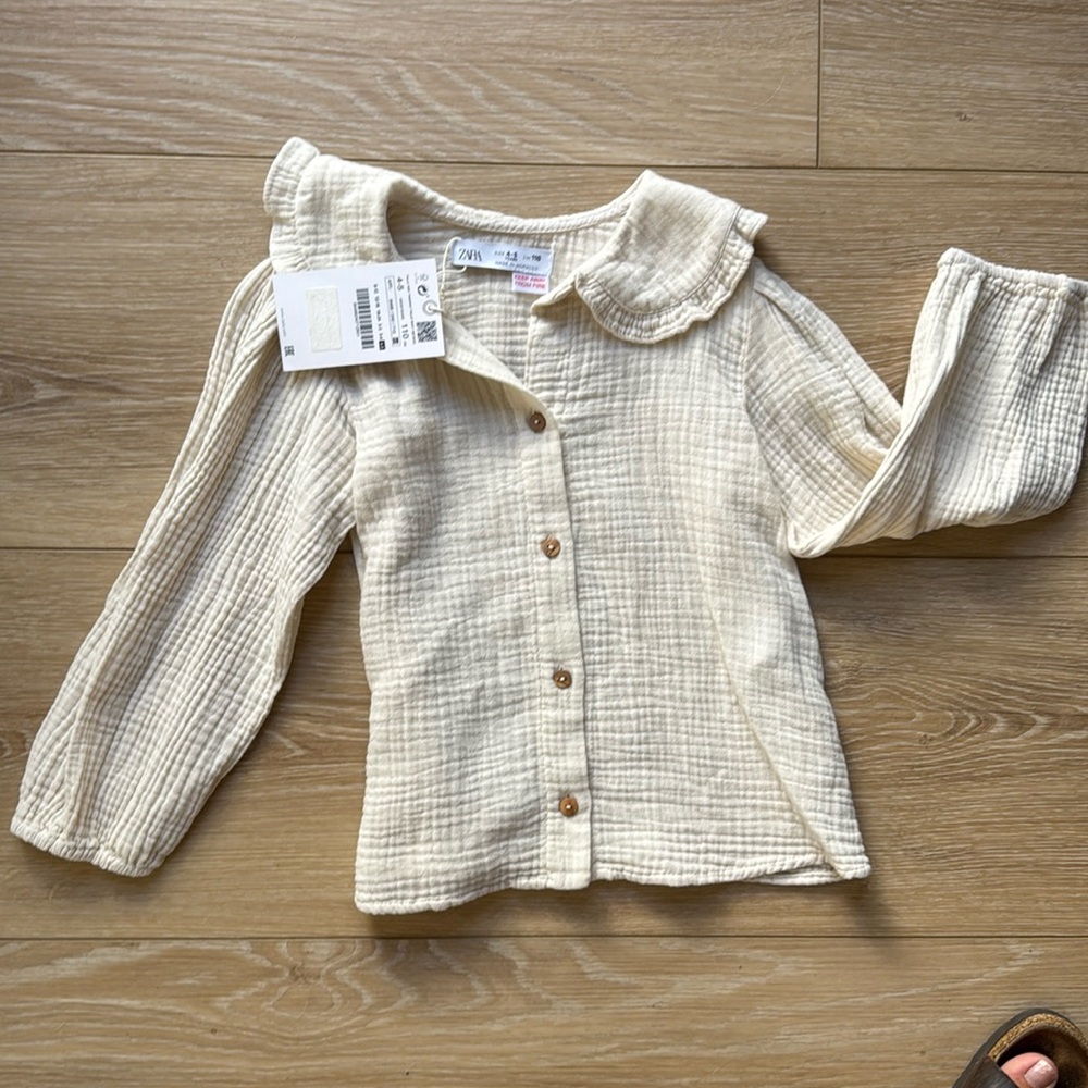 Zara Long Sleeve Button Up Shirt